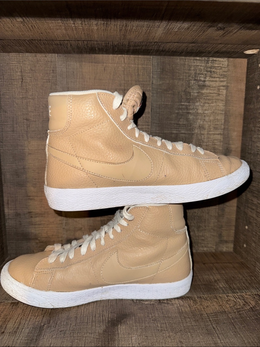 Nike BLAZER MID premium line summit sneakers-size Y5 - Picture 9 of 10